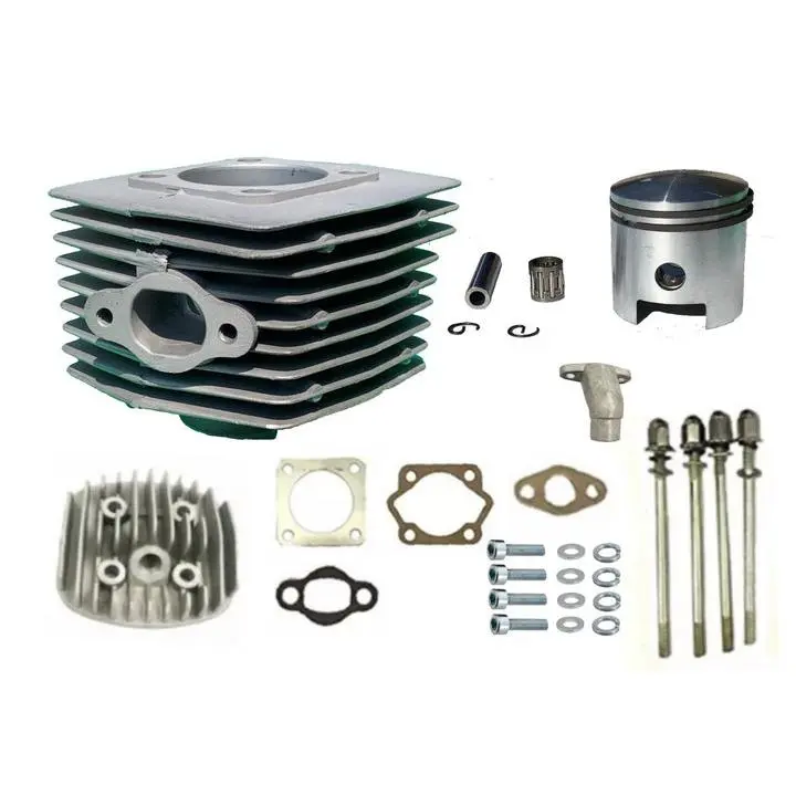 Silver 66cc 80cc 2-STROKE MOTORIZED BIKE ENGINE COMPLETE REPLACEMENT Cylinder KIT FOR LOW HOLE PISTONS AND SHORTER CONNECTING RODS