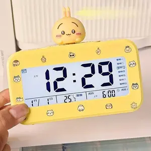Chiikawa Usagi Alarm Clock Powerful Wake Up Get Up Artifact New Watch Fashion Simple Cartoon Give To ChildrenDesktop Decorations