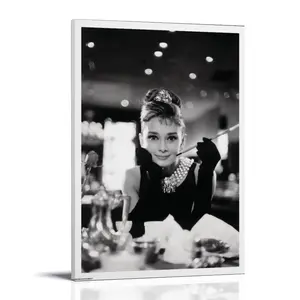 Audrey-Hepburn (9) Poster Posters Music Album Cover Posters Canvas Wall Art High-Resolution Vintage Band & Artist Prints for Room