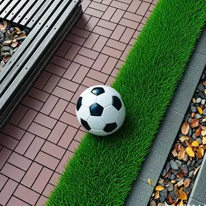 44 PCS 12x12 Inch Interlocking Deck  Waterproof All-Weather Outdoor Patio Flooring  for Pool Balcony Backyard Porch Garden UV-Resistant HDPE Easy Snap Connection foam marble tiles wpc frameless shower door Reinforced Garage Screen
