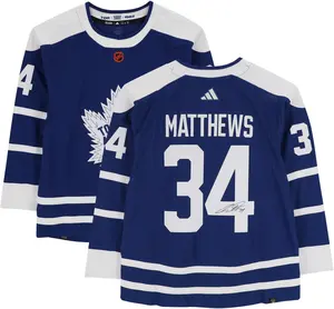 Auston Matthews Toronto Maple Leafs Autographed 2022-23 Reverse Retro Adidas Authentic Jersey - Fanatics Authentic Certified