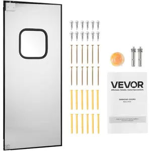 VEVOR Double Saloon Swinging Doors, 36 Wx 42 H Arched Top Interior Swinging Cafe Doors, Premium Pine Wood, with Hinges Hardware Kit, Easy to Install for Hallway Kitchen Bar Pub Entrance Log ColorVEVOR Super Brand Day