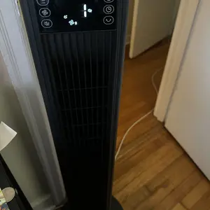 Product Review of Dreo Tower Fan for Bedroom, 42 Inch Bladeless Fan, 24ft/s High Velocity, 6 Speeds, 4 Modes, 90° Oscillating with Remote, Large LED Display, 12H Timer, 34db Quiet Floor Fans for Home Living Room Office appliances device from m**1