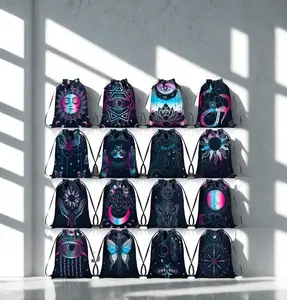 Velvet Tarot Drawstring Bag 7.1 x 5.9 inches