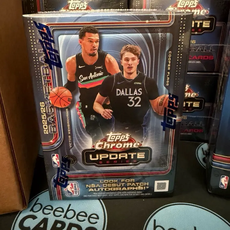2025 Topps Chrome Update Basketball Blaster Box (Debut Patch Chase!!)