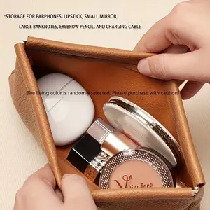 Automatic Sealed PU Material Vintage Long Wallet, Automatic Closure Large Cash Small Coins Storage Bag, Snap Button Coin Purse