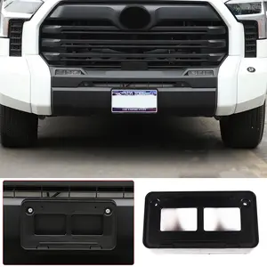1-Piece Car Front License Plate Holder with ABS for 2022+ Toyota Tundra Models - High Quality, Anti-Corrosion, Fading Protection