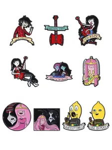 Cartoon Rock Character Brooch, Cute Alloy Badge for Women & Men, Enamel Pin Suitable for Backpacks, Jeans, Scarves, Hats Decoration
