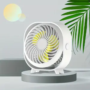 30dB Ultra-Quiet Desktop Fan | 360° Auto Oscillation + USB Rechargeable + Waist Cooling ️Random Color Portable Design