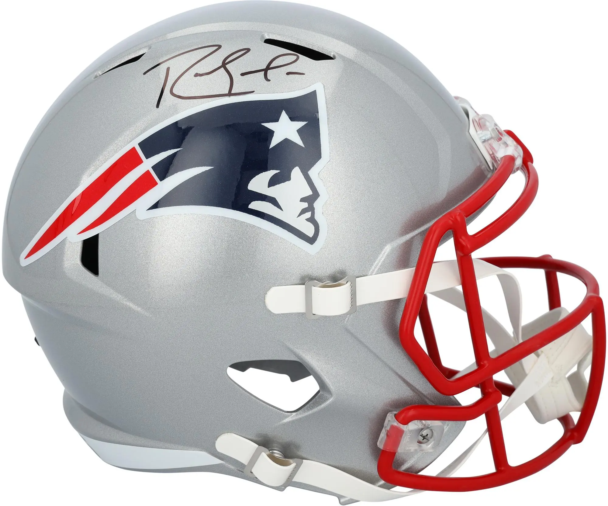 Randy Moss New England Patriots Autographed Riddell Speed Replica Helmet - Fanatics Authentic Certified