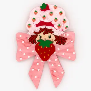 Strawberry Shortcake Berry Bow Whatever! Makes You Happy Acrylic Broach