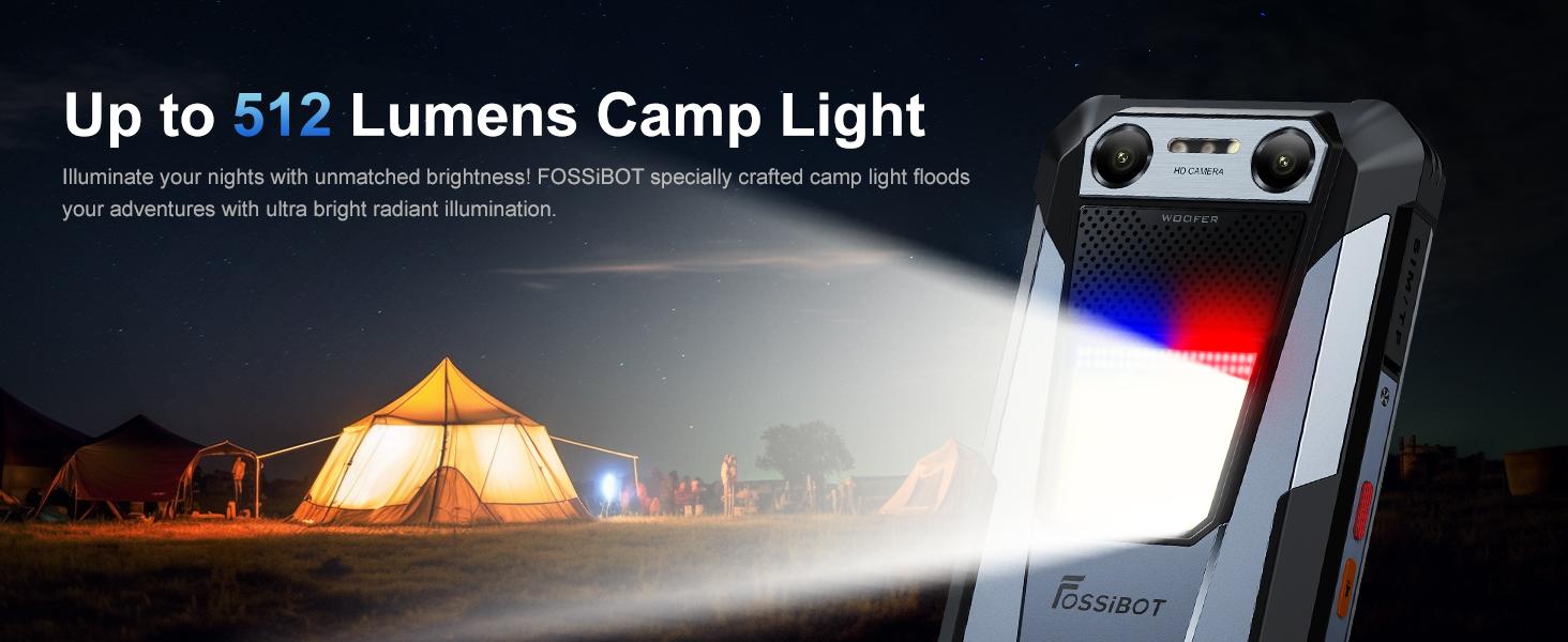 FOSSIBOT F106 Plus Rugged Mobile Phones, 12000mAh Big Battery, 30W Fast Charging, Android 15, 18GB+128GB/2TB Storage, 512LM Camp Light, 128dB Double Speaker, 50MP+20MP Night Vision Camera, 4G Dual SIM, NFC,back to school,back to school haul
