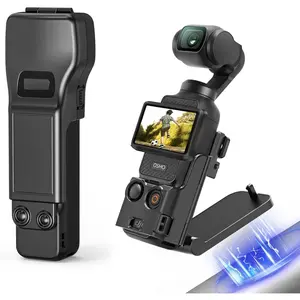 Mount Stand and Gimbal Lens Protective Cover Combo for   Pocket 3 / Xtra Muse Gimbal Vlogging Camera Accessories, Super   Suction Case Holder, Black