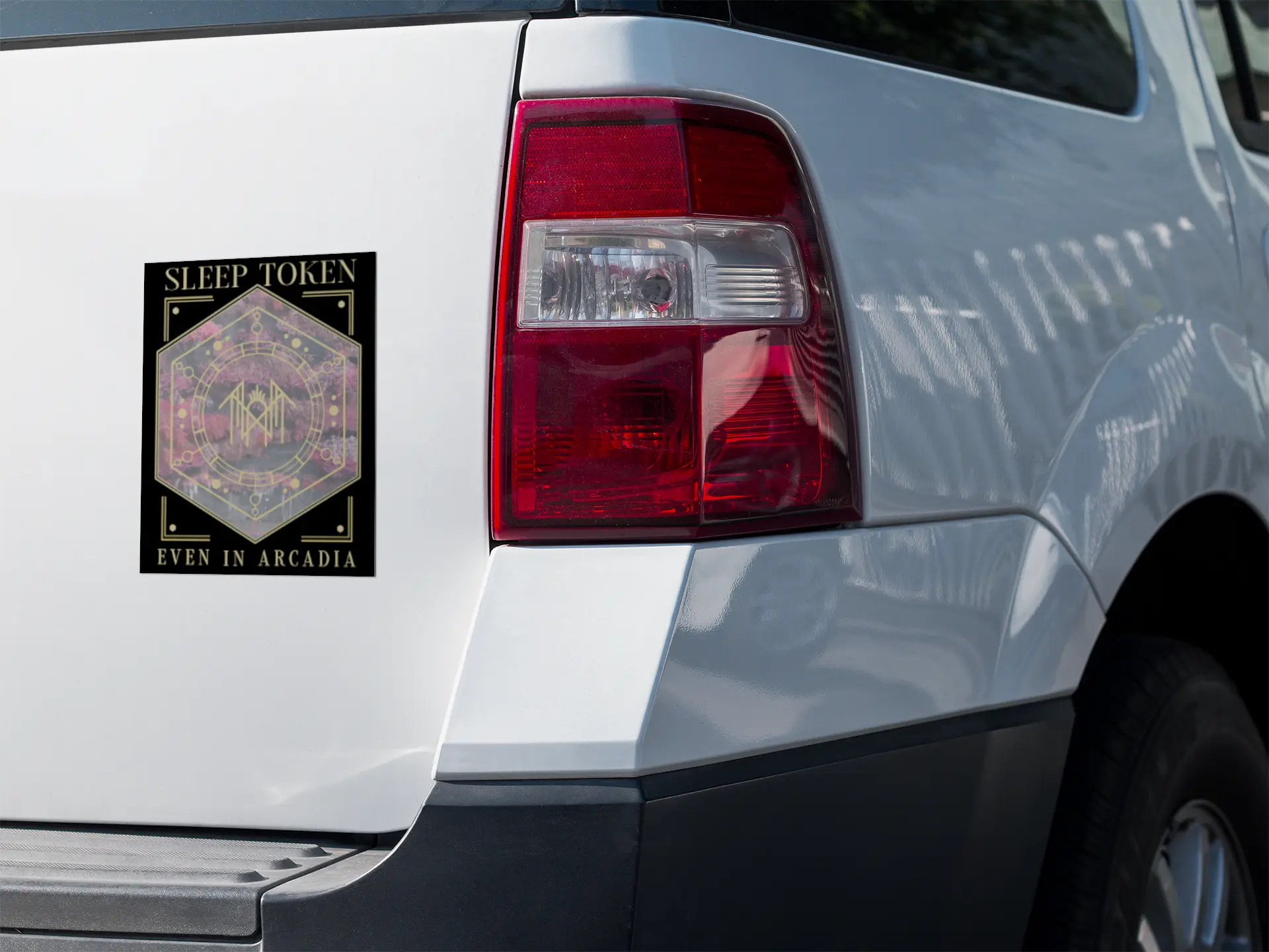 Graphic Sleep Token Even In Arcadia Car Magnet Decal, Sleep token band, Gift for fan