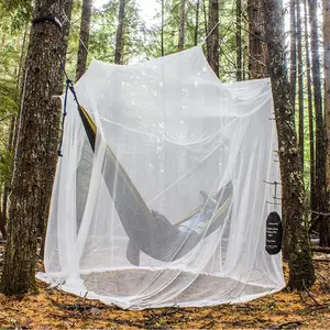 Ultra Large Mosquito Net with Carry Bag, Large 2 Openings Netting Curtains | Camping, Bedding, Patio | Carrying Pouch and  Kit