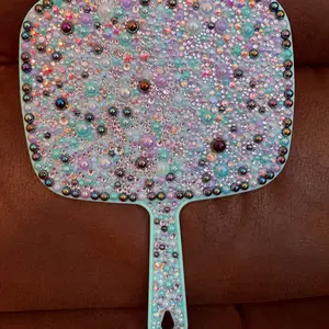 Bedazzled Beauty Mirror, Decorative Vanity Mirror for Home Bedroom Makeup Use