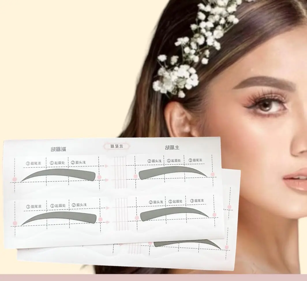 ONE STYLE/SHAPE SELF ADHESIVE [26-PIECES] EYEBROW STENCIL, HANDS FREE SHAPER, & MAKEUP | NATURAL LOOK & PERFECT EYEBROWS SHAPE EVERYTIME!