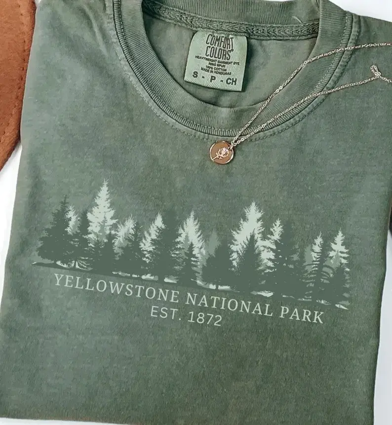 Yellowstone National Park T-Shirt -  Sweatshirt - Hoodie, Hiking Tee, Comfort Colors