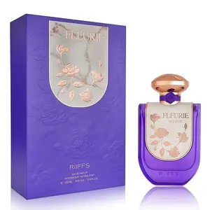 Riiffs Fleurie Violet Women Perfume with Vanilla Powder,Matiere Premiere, Rose, White Florals Scent - Eau de Parfum Long-Lasting Fragrance for Women, 3.40 Ounce / 100 ml