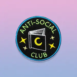 Anti-Social Club Patch Embroidery Humorous Message