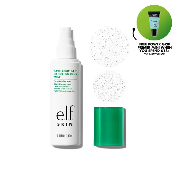 e.l.f. Save Your e.l.f. Hypochlorous Mist - Soothe, Purify, and Calm Redness in Eczema and Blemish Prone Skin