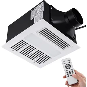 VEVOR Bathroom Exhaust Fan 80 CFM - High-Efficiency Ventilation with All-Copper Motor, 1.5 Sones Low Noise, Remote Control, Energy-Saving Ceiling Fan (Attic Access Required)VEVOR Super Brand Day