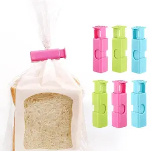 Bread Bag Clips Set, Easy Press Lock Seal Clips for Various Bags, Home Kitchen Essentials, 12/20 Pieces, Ideal for Food Storage