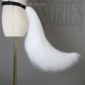 Anime COS Cat Fox Tails Plush Cosplay Big Tails Dog Furry Tail Role Play Party Props Fursuit Tail Halloween Costume Accessories