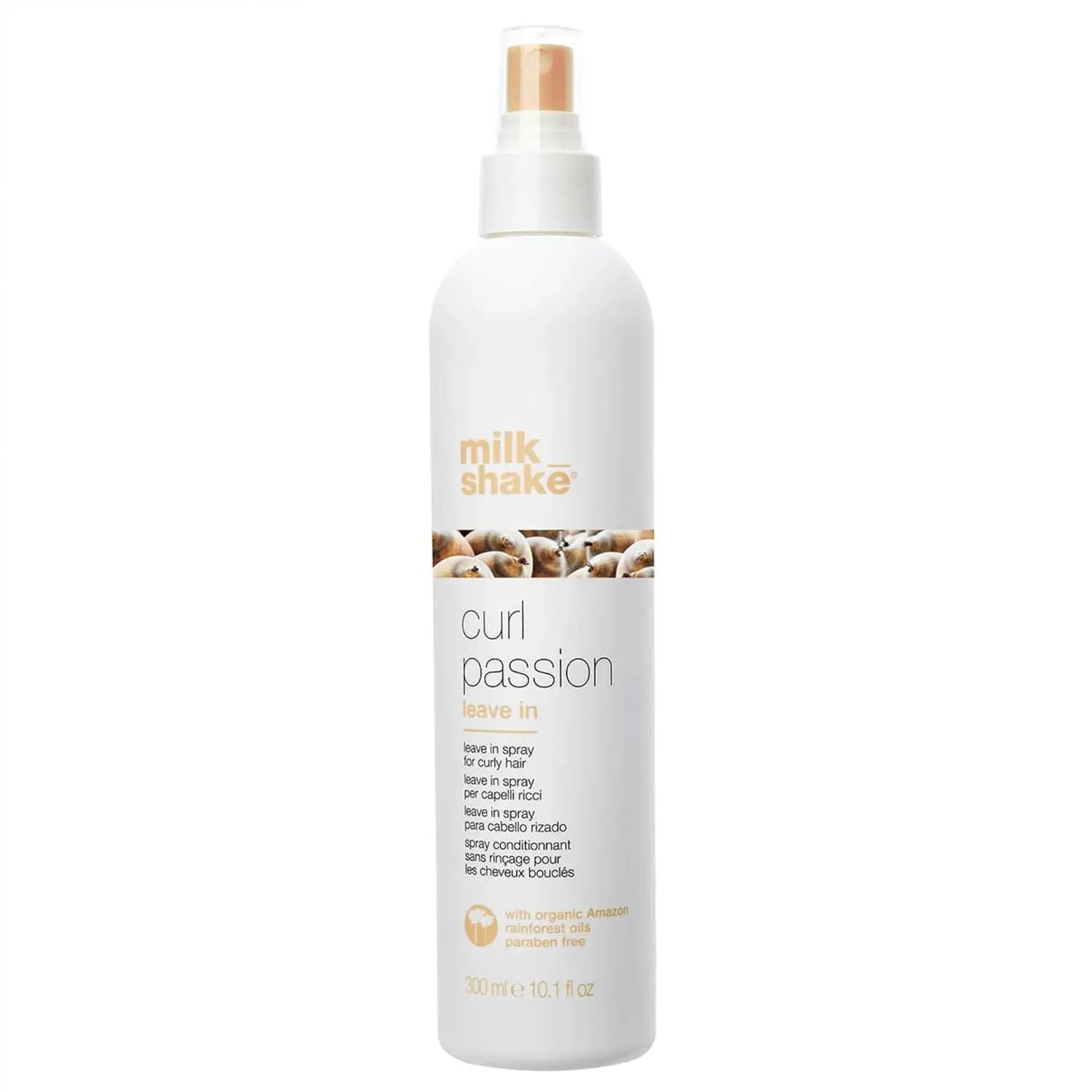 milk_shake Curl Passion Leave-In Conditioner | Moisturizing Leave-In for All Curl Types | Detangles, Softens & Adds Bounce | With Babassu Oil, Praxcai Oil, Quinoa & Milk Proteins, 10.1 fl oz / 300 mL