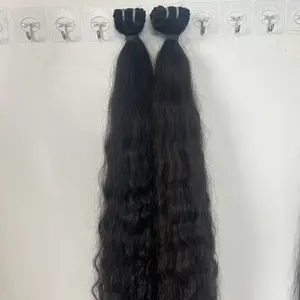 Ondu 200g Curly Weft - Our House Speciality, Unique Hair Texture, Dark Color, Ideal for Special Occasions and Casual Meals