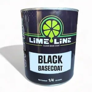 LiME LiNE Automotive Grade Black basecoat 1 Quart / 1 Gallon