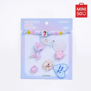 Miniso Trendy Charms – DIY Decor & Stylish Style,Decoration Chain,Colorful Accessories,Suitable for Sandals,Slippers,Beach bags,Great Gift for Holiday