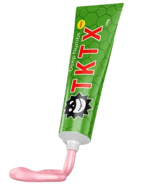 Tattoo Numbing Cream - T-K-T-X - Green 80% International - Pain Free Tattoos - Effective Numbing Formula for No-Distraction Tattoos