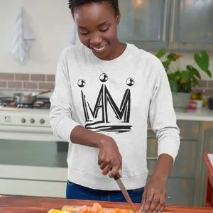 "I Am" Crown Sweatshirt Unisex White