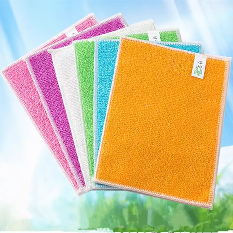 Bamboo Fiber Cleaning Cloth - Super Absorbent & Lint - Free for Kitchen