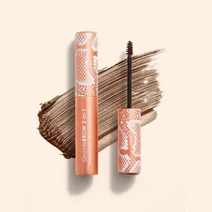 GrandeBROW 2-In-1 Travel Size - Grande Cosmetics - Tinted Brow Gel & Enhancing Serum - Smudge-Proof, 12-Hour Wear, Fills Shapes Defines Brows