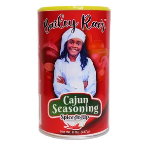 Bailey Rae's Spice It Up Cajun Seasoning, 8 oz. - All Natural, No MSG, New Orleans Seasoning, Soul Seasoning, Louisiana Crawfish Boil Seasoning