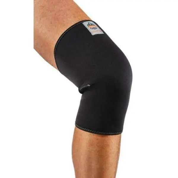 ProFlex 16502 Single-Layer Neoprene Knee Sleeve, Black - Small