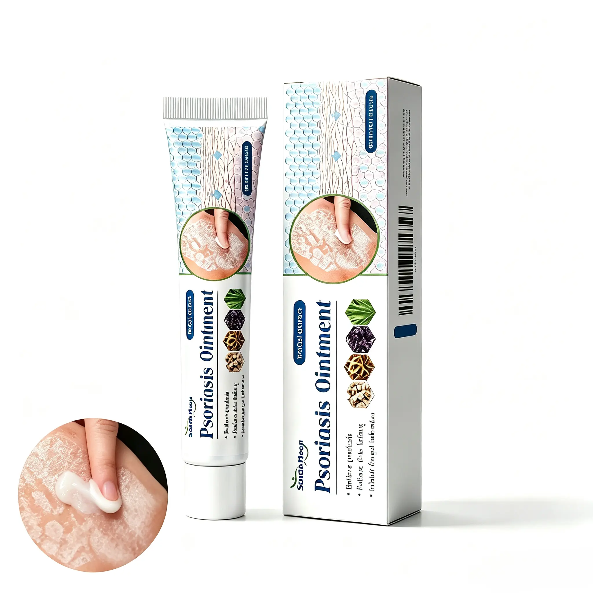 Gentle Herbal External Skin Cream - Daily Moisturizing Repair Ointment for Dry, Itchy, Uneven Skin