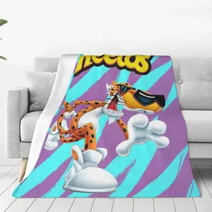 Cheetos Flannel Blanket Ultra Soft Micro Cozy Throw Blanket For All Seasons Warm Plush Blanket Home Bed Decor Couch Sofa Car