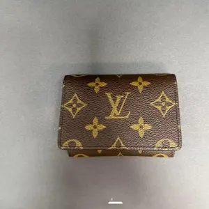 Pre-owned Louis Vuitton canva Clutches & Wristlets card holder