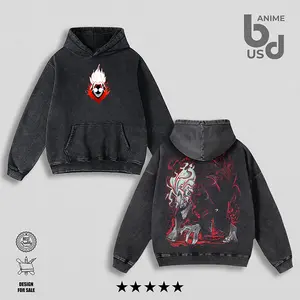 Dandadan Okarun Hoodie Wash – Double Printed Cool Style, Oversize Unisex Cotton, Retro 90s Graphic Tee, Streetwear, Menswear, Gift For Anime Fan