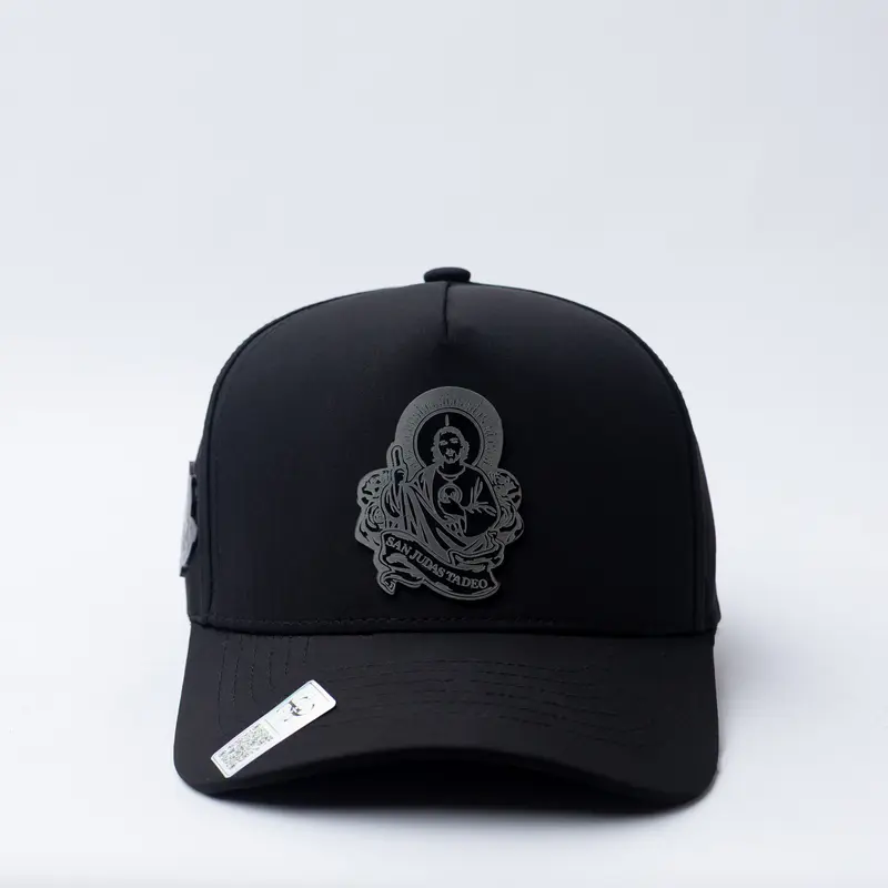 San judas black plate SnapBack hat-black hydro