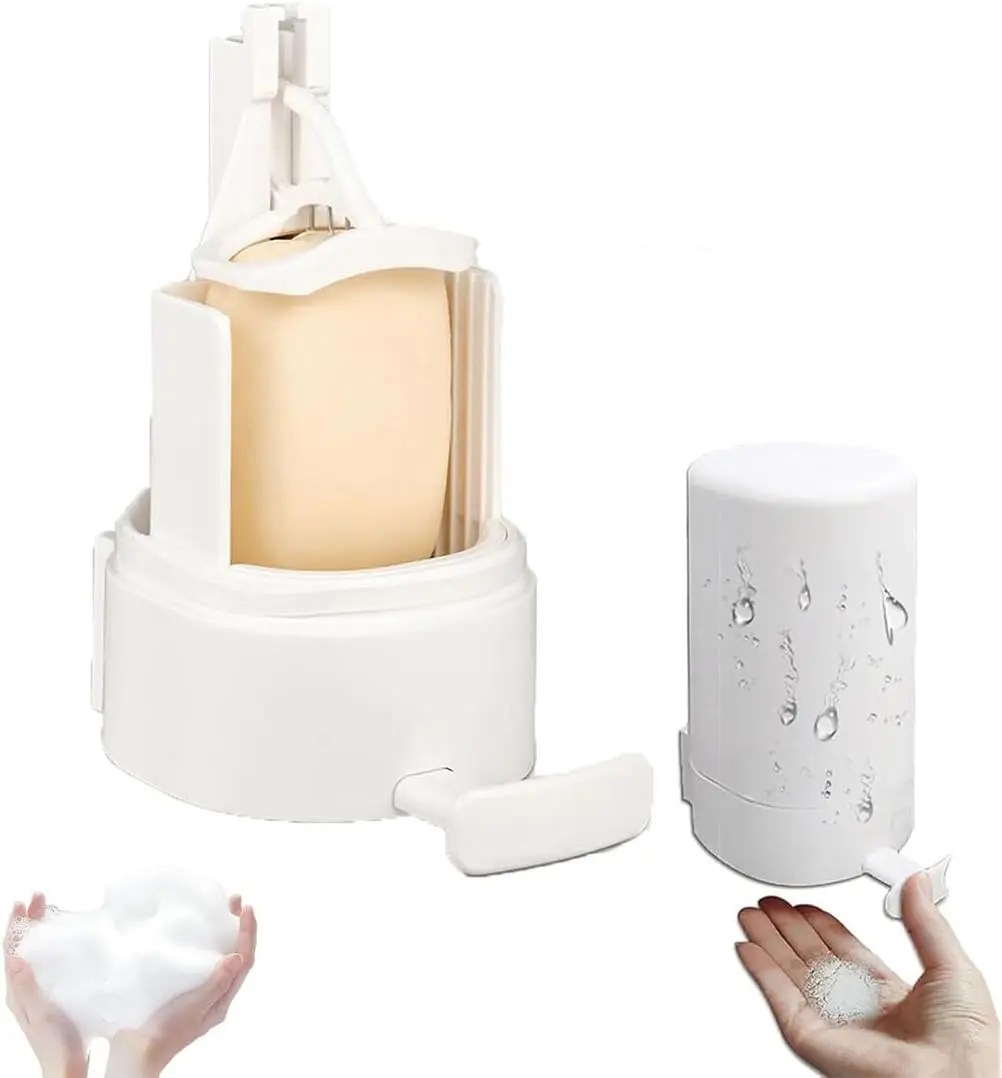 Soap Grinder for Bar Soap Wall-Mounted - for Bar Soap, Creative Wall-Mounted Soap Grinding Box, No Drilling Waterproof Soap Container Grinder for Travel Kitchen Bathroom