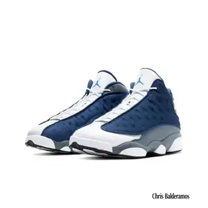 Retro-chic, trendy, versatile, durable, and slip-resistant Flint 2020 blue and white basketball shoes