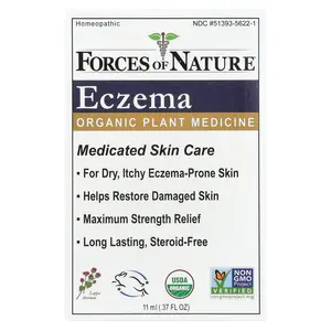 Forces of Nature Eczema, Organic Plant Medicine, 0.37 fl oz (11 ml)