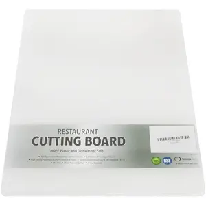 Restaurant  Board 20 x 15 Inch,  1/2" Thick Plastic, Professional Grade HDPE for  Service and Commercial Kitchens, NSF Stamped