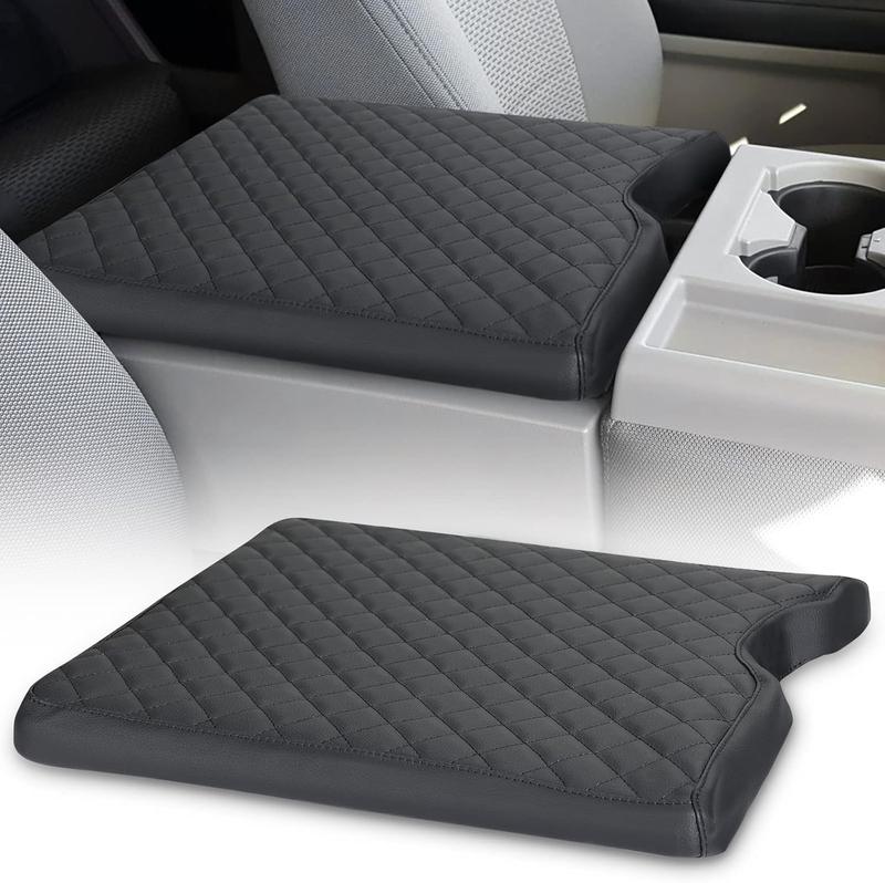 Black Leather Truck Auto Seat Cover & Pickup Cushion for 2015-2026 F150, 2017-2026 F250-F350-F450 (40/20/40 Jump Seat), Easy Installation, Seamless Fit, Premium Vehicle Interior Upgrade Accessory