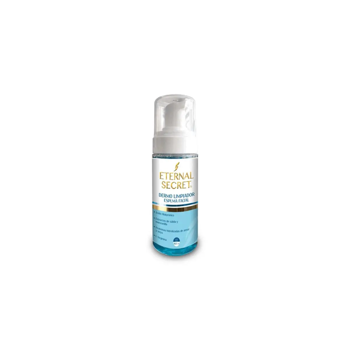 Eternal Secret Dermo Limpiador Facial Cleansing Foam 160 mL - Hyaluronic Acid Aloe Vera Chamomile Oil-Free Paraben-Free Vegan