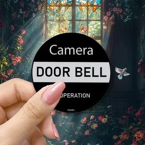 Smart Camera Doorbell Self-Adhesive Sticker, Operates Efficiently, Ideal for Secure Monitoring & Home Security Solutions